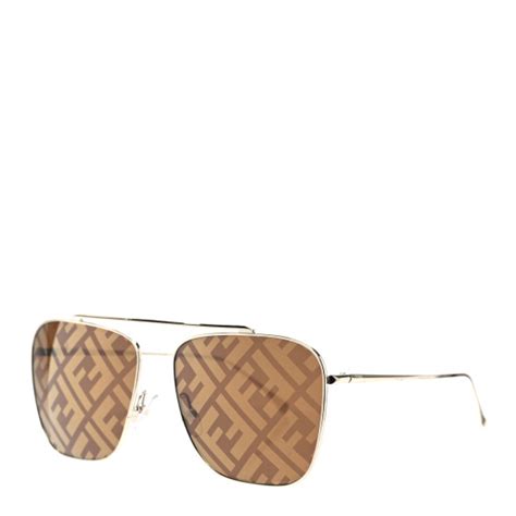 FENDI Metal Fendi Forever Aviator Sunglasses FF0407/G/S